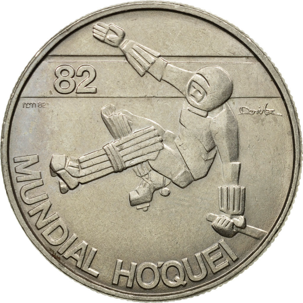 Coin, Portugal, 25 Escudos, 1982, Lisbon, EF(40-45), Copper-nickel, KM:616