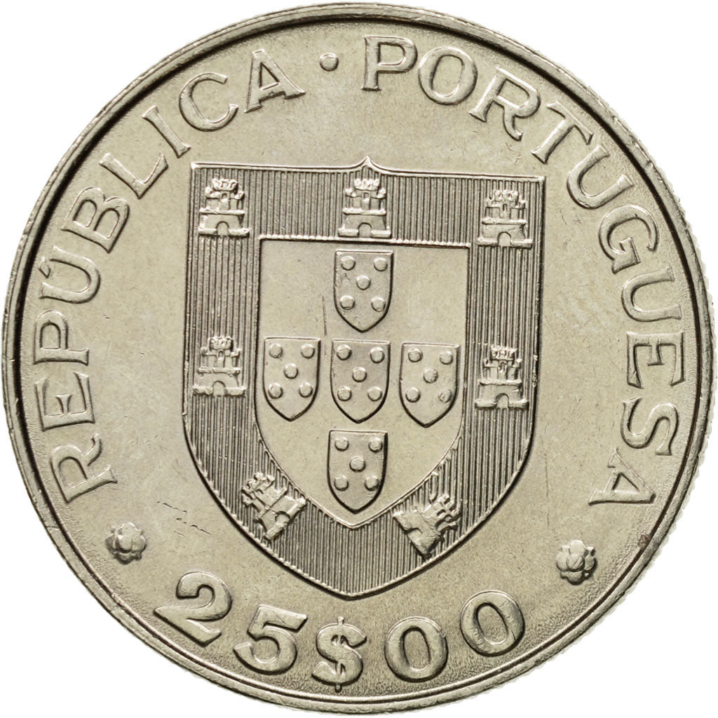 Coin, Portugal, 25 Escudos, 1979, AU(50-53), Copper-nickel, KM:609