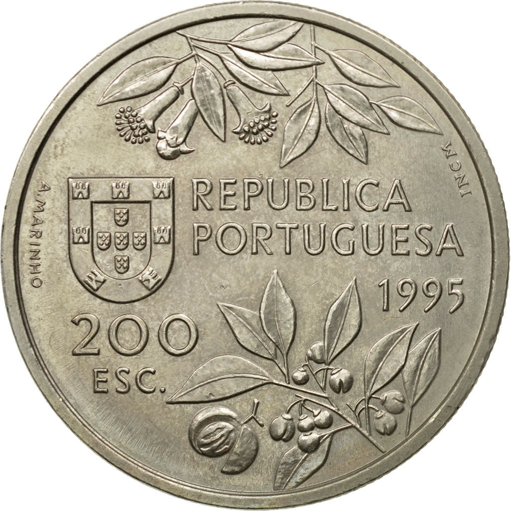 Coin, Portugal, 200 Escudos, 1995, AU(55-58), Copper-nickel, KM:682