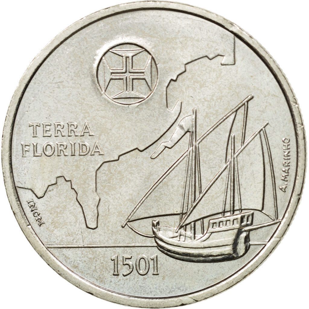 Coin, Portugal, 200 Escudos, 2000, Lisbon, AU(55-58), Copper-nickel, KM:730