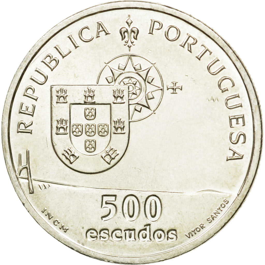 Coin, Portugal, 500 Escudos, 1998, MS(63), Silver, KM:705