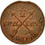Moneda, Suecia, Gustaf IV Adolf, 1/2 Skilling, 1809, SC, Cobre, KM:565