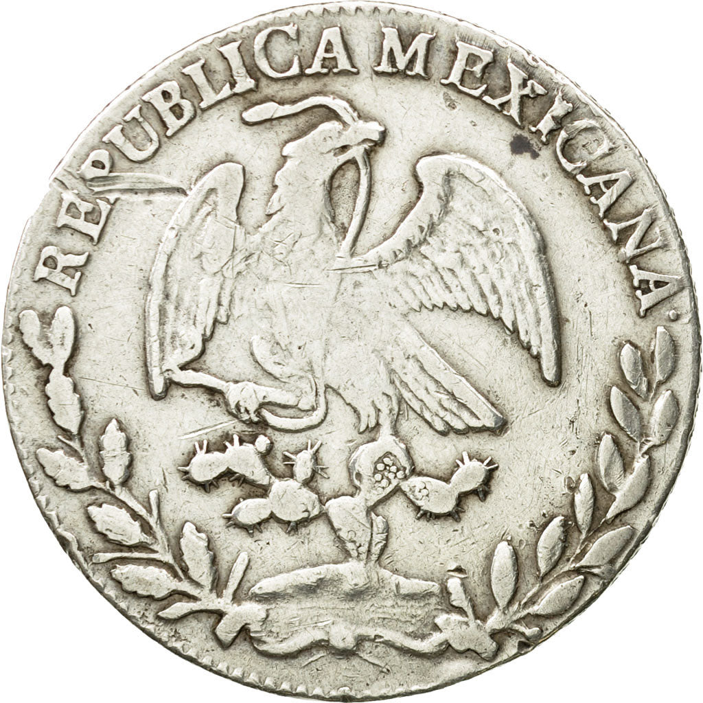 Coin, Mexico, 4 Réales, 1862, Zacatecas, EF(40-45), Silver, KM:375.9