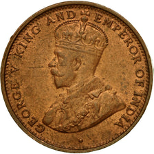 Moneda, Ceilán, George V, 1/2 Cent, 1926, SC+, Cobre, KM:106