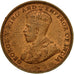 Coin, Ceylon, George V, 1/2 Cent, 1926, MS(64), Copper, KM:106