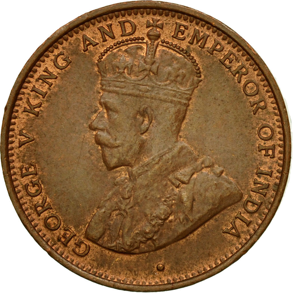 Moneta, Cejlon, George V, 1/2 Cent, 1926, MS(64), Miedź, KM:106