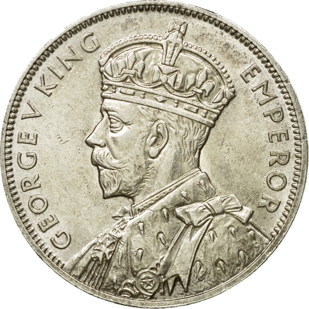 Monnaie, Mauritius, George V, Rupee, 1934, SPL+, Argent, KM:17