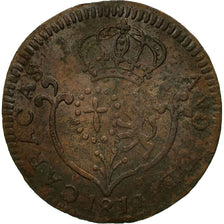 Coin, Venezuela, CARACAS, 1/4 Réal, 1817, EF(40-45), Copper, KM:2