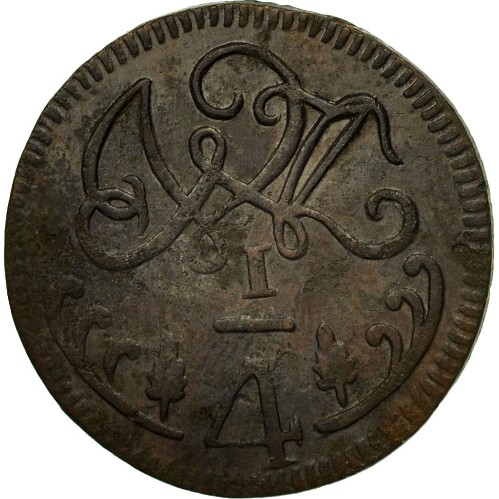 Coin, Venezuela, CARACAS, 1/4 Réal, 1817, EF(40-45), Copper, KM:2