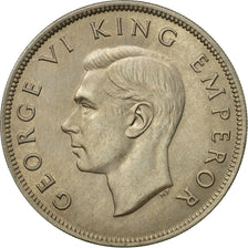 Coin, New Zealand, George VI, 1/2 Crown, 1947, MS(64), Copper-nickel, KM:11a