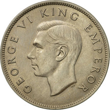 Monnaie, Nouvelle-Zélande, George VI, 1/2 Crown, 1947, SPL+, Copper-nickel