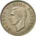 Münze, Neuseeland, George VI, 1/2 Crown, 1947, UNZ+, Copper-nickel, KM:11a