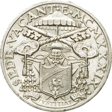 Coin, VATICAN CITY, Sede Vacante, 10 Lire, 1939, Roma, MS(63), Silver, KM:21