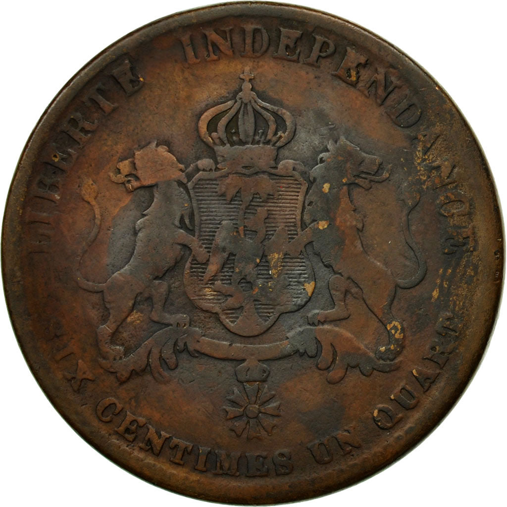 Coin, Haiti, 6-1/4 Centimes, 1850, VF(20-25), Copper, KM:38