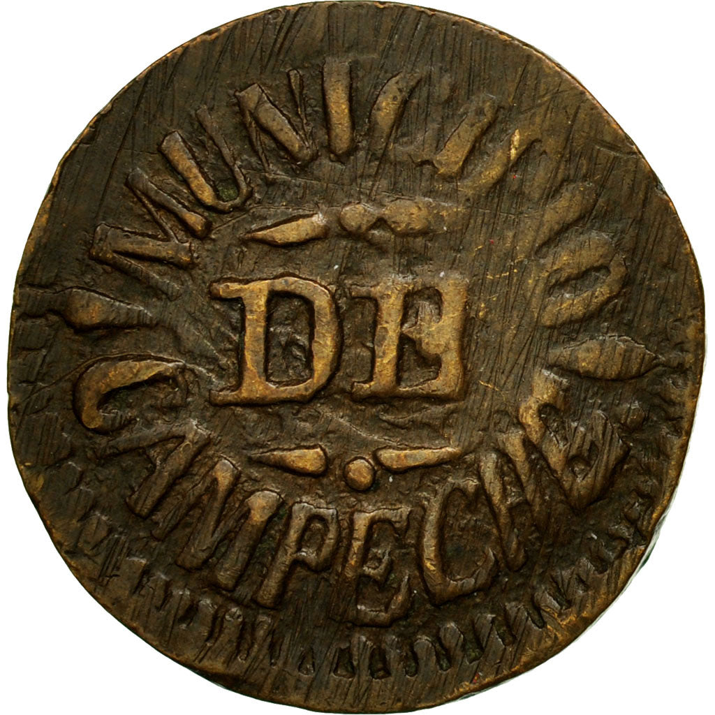 Monnaie, Mexique, Centavo, 1861, TTB, Laiton, KM:L27