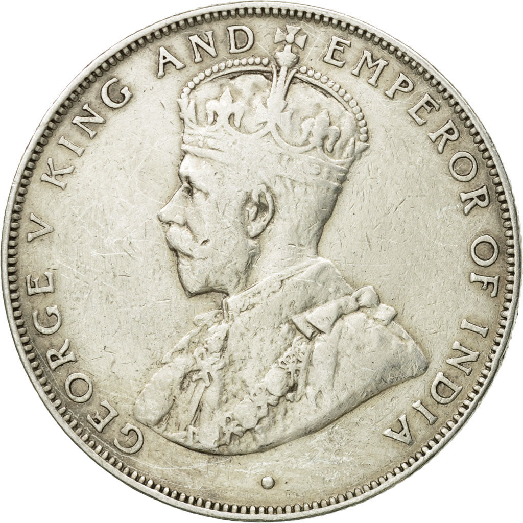 Coin, British Honduras, George V, 50 Cents, 1919, EF(40-45), Silver, KM:18