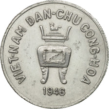 Coin, Vietnam, 5 Hao, 1946, EF(40-45), Aluminum, KM:2.2