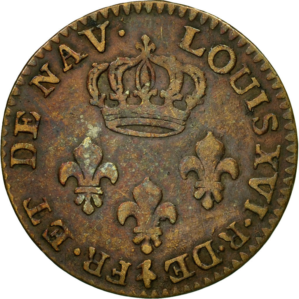 Monnaie, Guyana, 2 Sous, 1789, Paris, TTB, Bronze, KM:1
