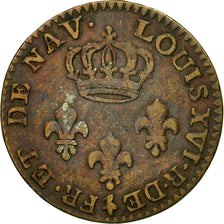 Coin, Guyana, 2 Sous, 1789, Paris, EF(40-45), Bronze, KM:1