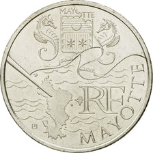France, 10 Euro, Mayotte, 2011, MS(63), Silver, KM:1726