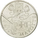 France, 10 Euro, Mayotte, 2011, MS(63), Silver, KM:1726