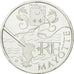 France, 10 Euro, Mayotte, 2011, MS(65-70), Silver, KM:1726