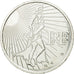 France, 15 Euro, 2008, MS(64), Silver, KM:1535