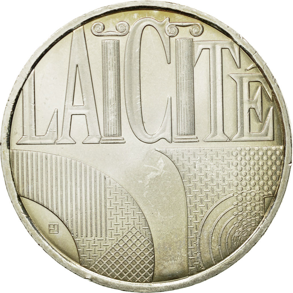France, 25 Euro, Laicité, 2013, MS(63), Silver