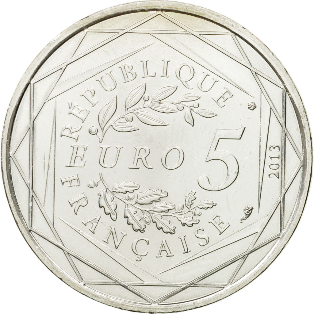France, 5 Euro, Egalité, 2013, SPL, Argent