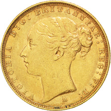 Moneda, Australia, Victoria, Sovereign, 1886, Melbourne, EBC, Oro, KM:7