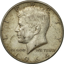 Coin, United States, Kennedy Half Dollar, Half Dollar, 1964, U.S. Mint