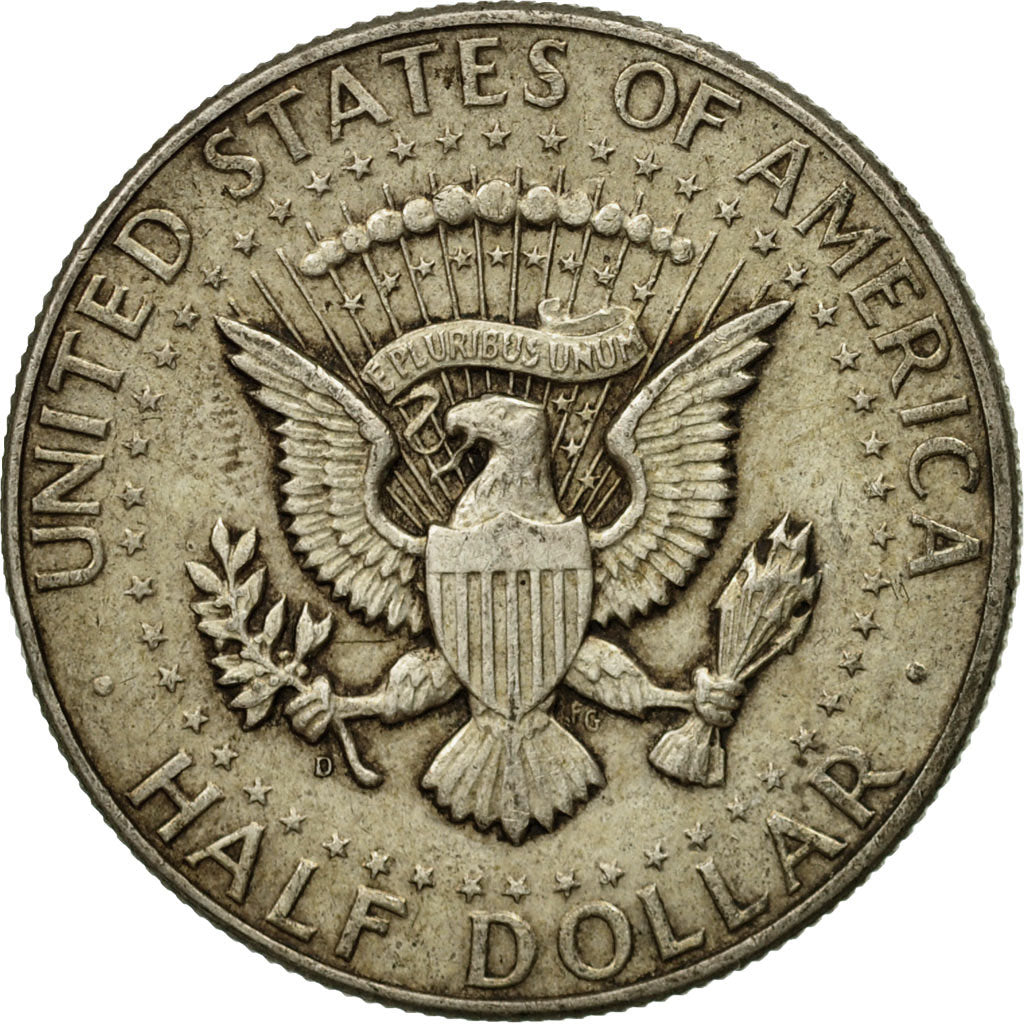 Coin, United States, Kennedy Half Dollar, Half Dollar, 1964, U.S. Mint