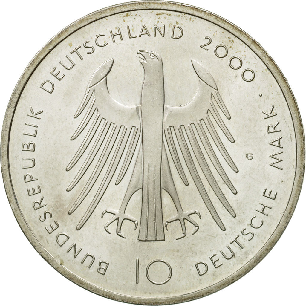 Monnaie, République fédérale allemande, 10 Mark, 2000, Karlsruhe, SPL