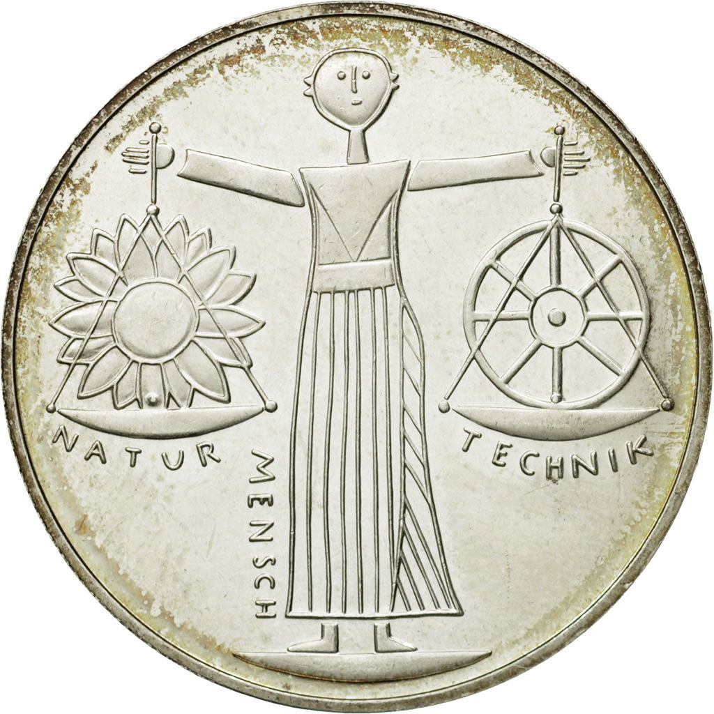 Coin, GERMANY - FEDERAL REPUBLIC, 10 Mark, 2000, Berlin, MS(63), Silver, KM:199