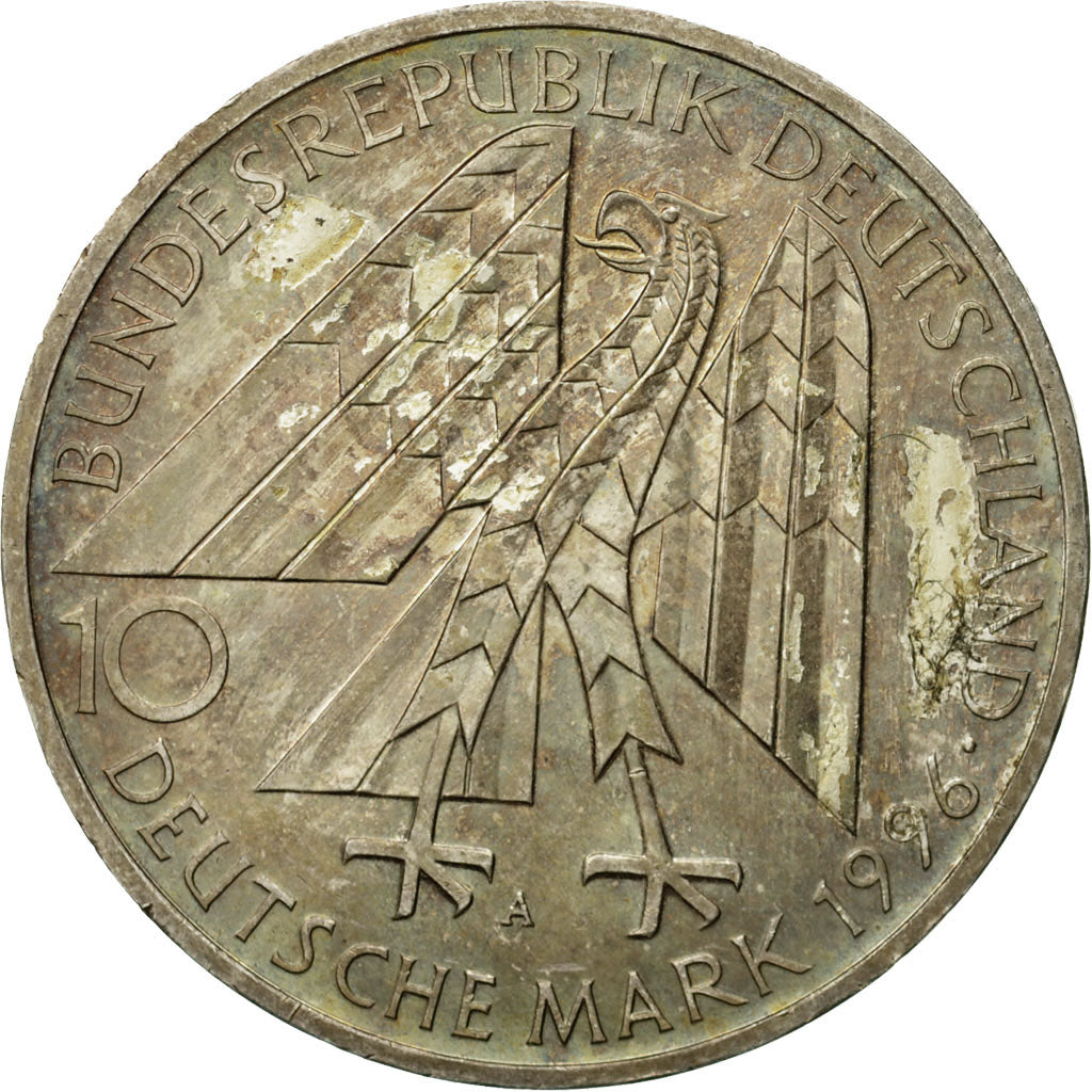 Coin, GERMANY - FEDERAL REPUBLIC, 10 Mark, 1996, Berlin, Germany, AU(55-58)