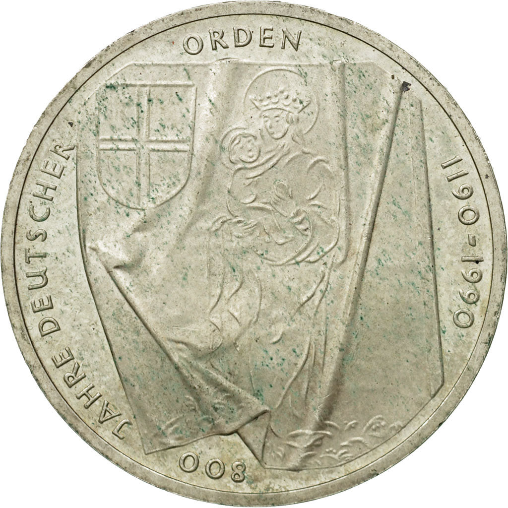 Monnaie, République fédérale allemande, 10 Mark, 1990, Hamburg, Germany