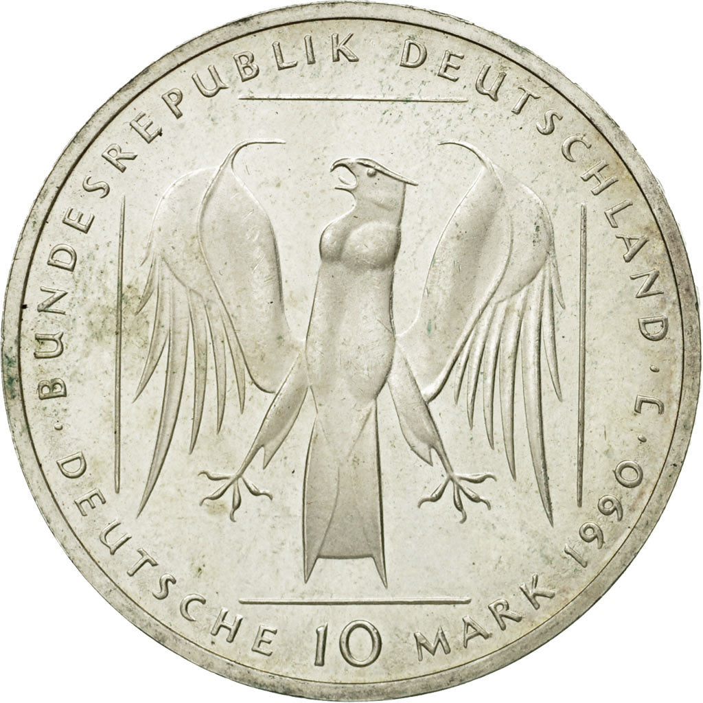 Monnaie, République fédérale allemande, 10 Mark, 1990, Hamburg, Germany