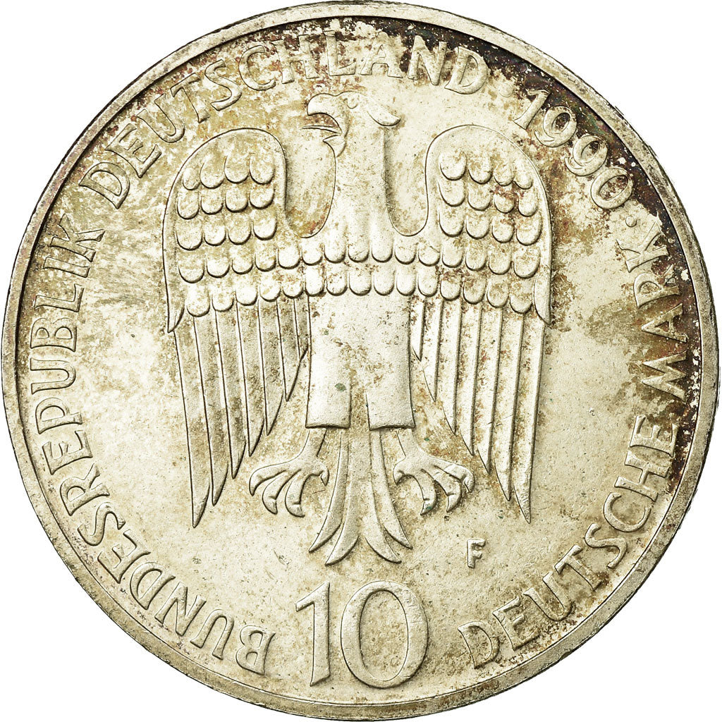 Monnaie, République fédérale allemande, 10 Mark, 1990, Stuttgart, Germany