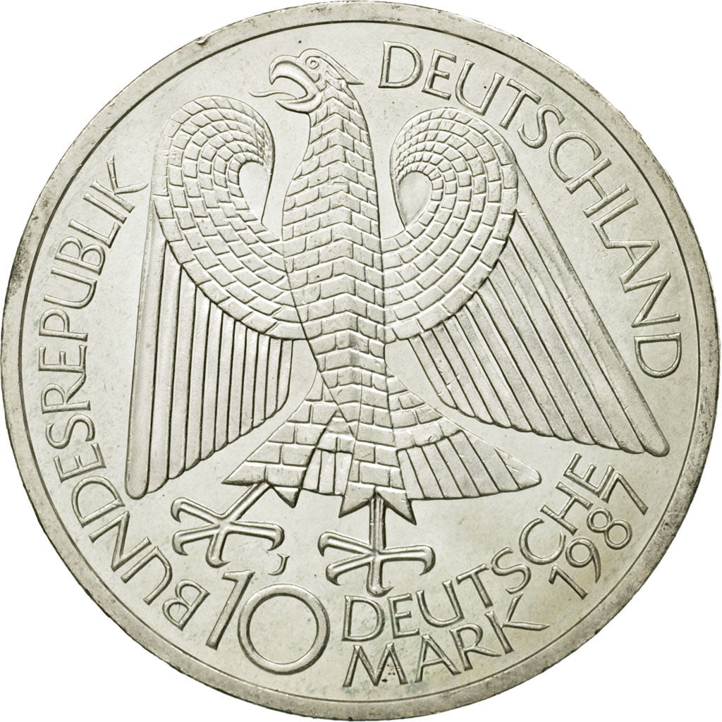 Coin, GERMANY - FEDERAL REPUBLIC, 10 Mark, 1987, Hamburg, Germany, MS(60-62)