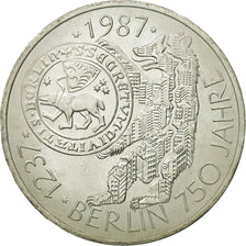 Munten, Federale Duitse Republiek, 10 Mark, 1987, Hamburg, Germany, PR+, Zilver
