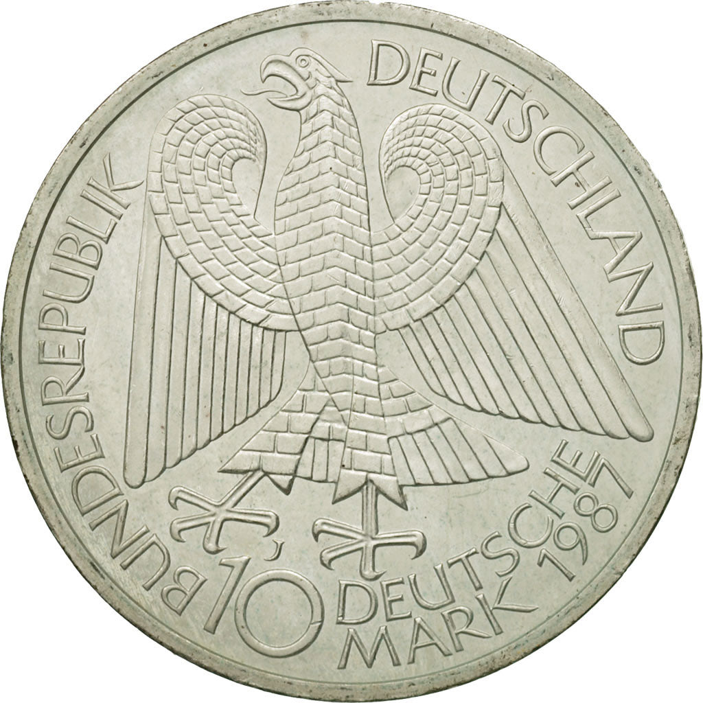Coin, GERMANY - FEDERAL REPUBLIC, 10 Mark, 1987, Hamburg, Germany, MS(60-62)