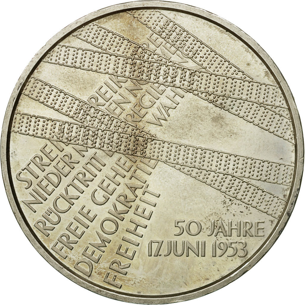 GERMANY - FEDERAL REPUBLIC, 10 Euro, 2003, MS(60-62), Silver, KM:226