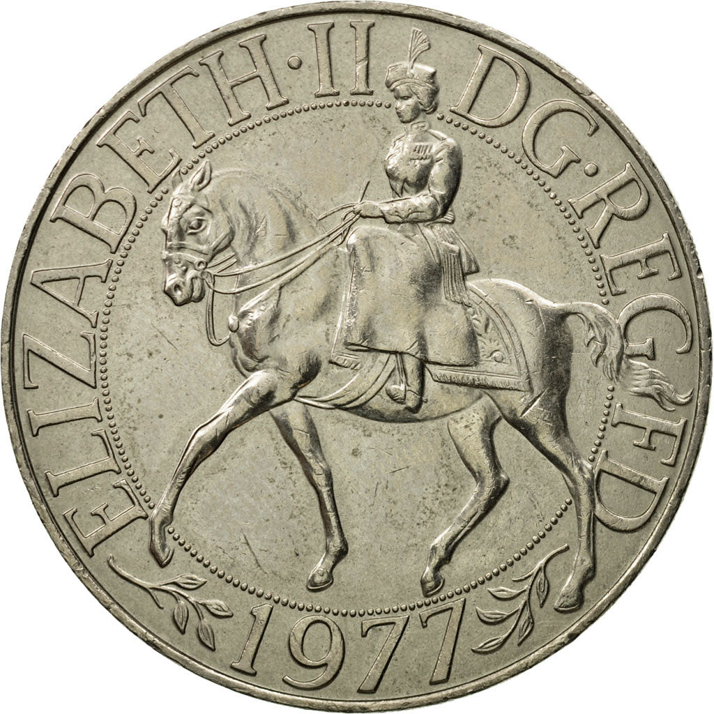 Coin, Great Britain, Elizabeth II, 25 New Pence, 1977, MS(63), Copper-nickel