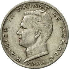 Coin, Monaco, Rainier III, 5 Francs, 1960, EF(40-45), Silver, KM:141, Gadoury:MC