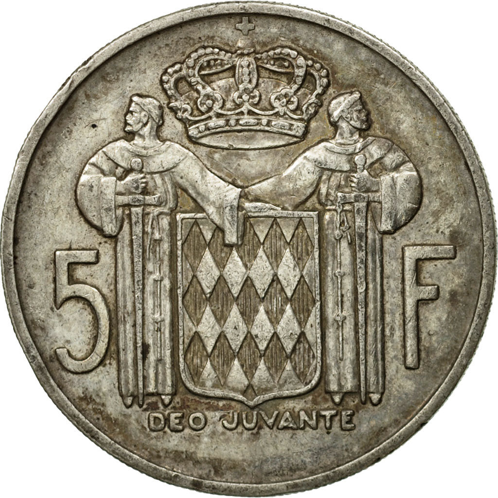 Coin, Monaco, Rainier III, 5 Francs, 1960, EF(40-45), Silver, KM:141, Gadoury:MC