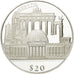 Coin, Liberia, 20 Dollars, Berlin, 2000, MS(65-70), Silver, KM:637