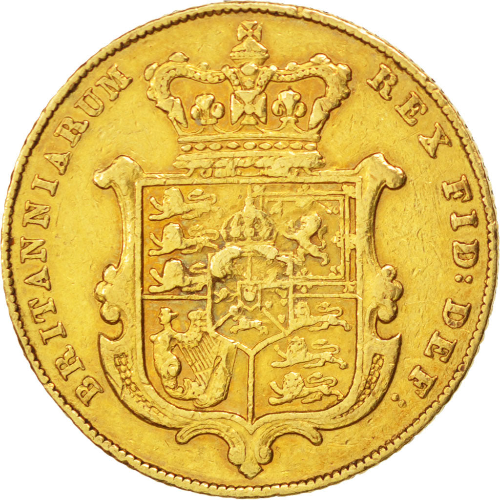Grande Bretagne, Georges IV, Souverain 1827, KM 696