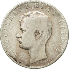 Coin, Serbia, Alexander I, Dinar, 1897, VF(30-35), Silver, KM:21