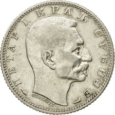 Coin, Serbia, Peter I, Dinar, 1915, EF(40-45), Silver, KM:25.1