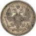 RUSSIA, 15 Kopeks, 1861, Saint-Petersburg, KM #21, AU(50-53), Silver, 3.12